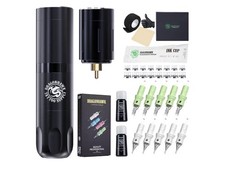 Dragonhawk Wireless Compact Rotary Pen Machine Gun Tattoo Complete Kit