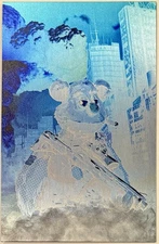 Post Apocalyptic Puppetry 1 Art Book - Fozzie Bear Negative Metal Limited to 10