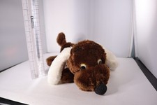 Vintage 1973 Dakin Brown White Ear Stuffed Plush Drooper Dog Bassett Hound 10"