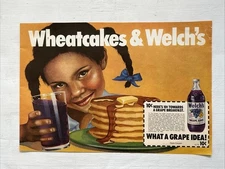 1981 WELCH’S GRAPE JUICE MAGAZINE ADVERTISEMENT AFRICAN AMERICAN GIRL