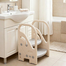 Step Stool 2 Steps Toddler Kids Step Stool For Kitchen Bathroom Toilet Helper