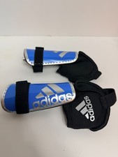 Adidas Performance Ghost Youth Shin Guards, Blue/Silver Metallic Grey, Small