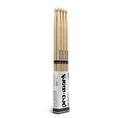 Attack 5B Shira Kashi Oak Drumsticks, Oval Wood Tip, Buy 3 Pairs 1