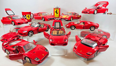 11 x Ferrari Sammlung 1:18  7x Bburago, Tonka, Gui Toy, Hot Wheels, 90er Jahre
