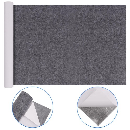 2 Metre X 1 Metre Wide Roll Of Grey STICKY BACK SELF ADHESIVE FELT / BAIZE - Picture 11 of 12