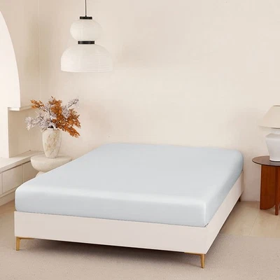 Queen Tencel Lyocell Fitted Sheet Deep Pocket Cooling Ultra Soft Bed Sheet - image 1 of 4