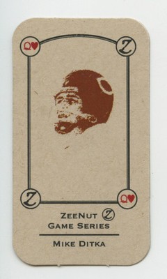 MIKE DITKA V1 RARE ZEENUT CANDY DECK FOOTBALL CARD