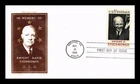 DR JIM STAMPS US COVER PRESIDENT DWIGHT D EISENHOWER FDC JACKSON CHICKERING