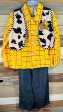 Disney Store Toy Story Pixar WOODY Costume Child Small Size 5/6 USED