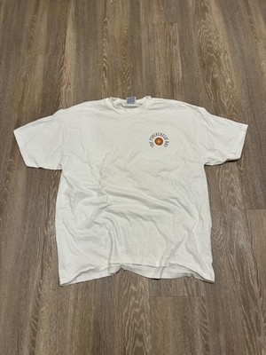Vintage 90s Rock Psychedelic 60s White Band Graphic Tee SIZE XL