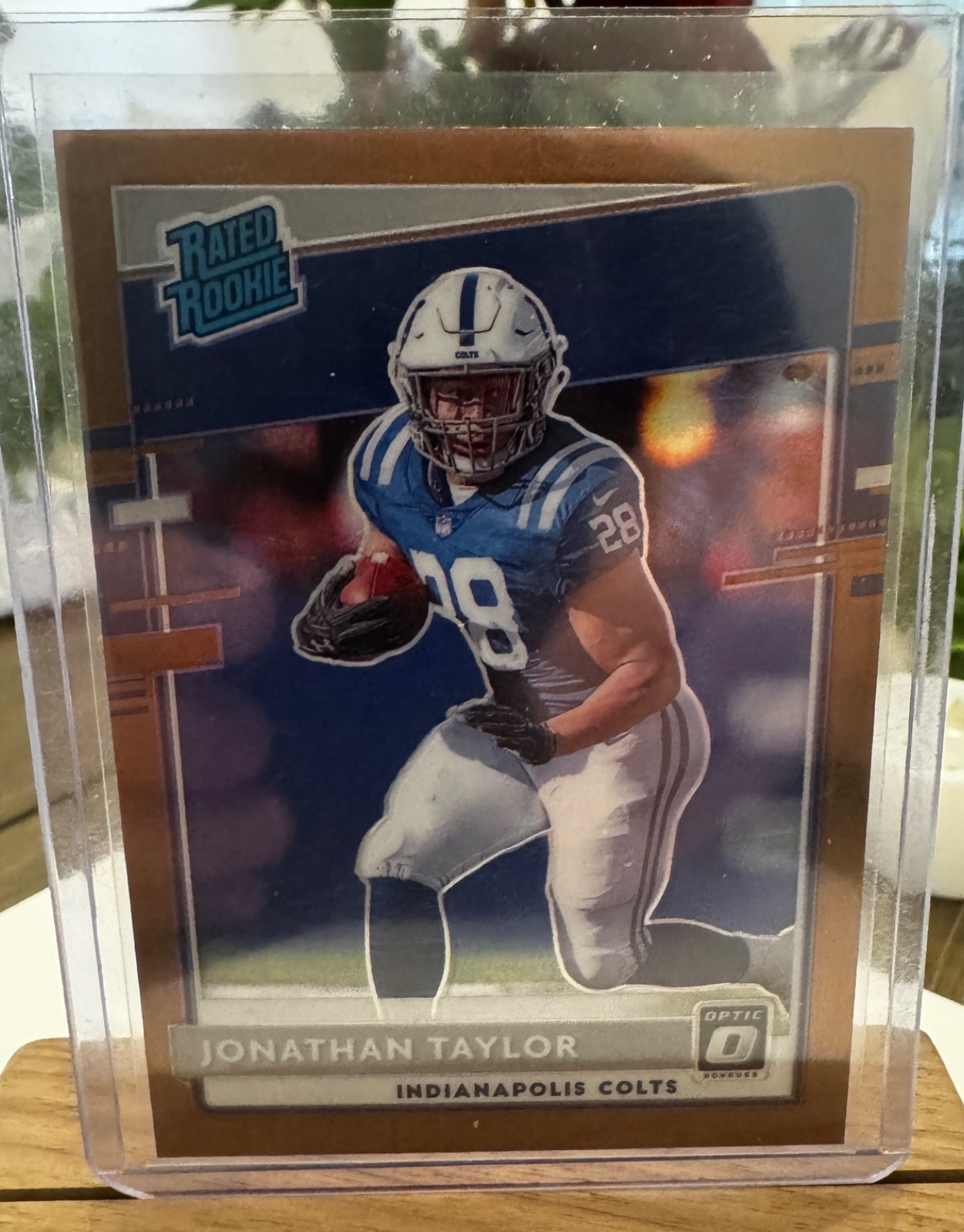 2020 Panini Donruss Optic - Rated Rookies Jonathan Taylor #167 Bronze Prizm (RC)