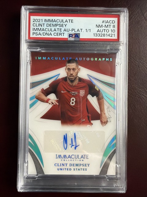 2021 Panini Immaculate Platinum Auto 1/1!!!!!Clint Dempsey #IA-CD Auto 10 USA