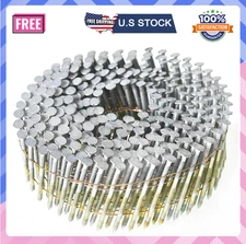 Siding Nails 2x .092" 15-Degree Collated Wire Coil Full RoundHead Ring Shank Hot