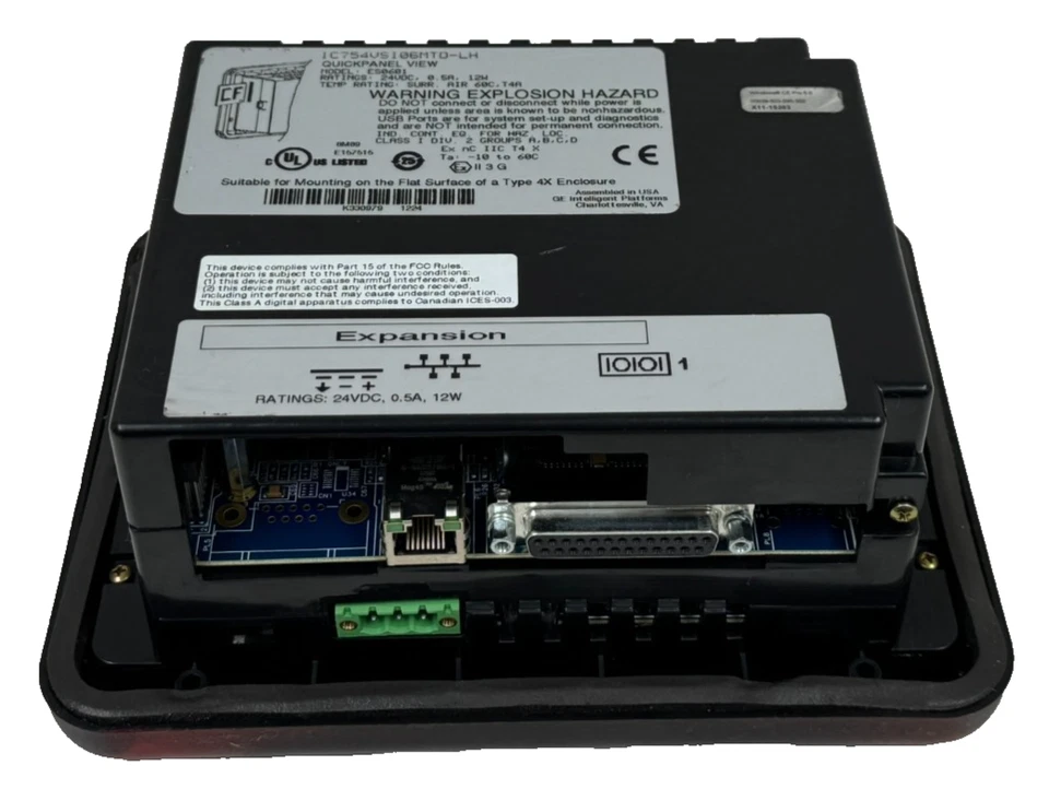 USED GE FANUC IC754VSI06MTD-LH QUICKPANEL ES0601 5.7" 24VDC 12W IC754VSI06MTD - Image 3 of 4