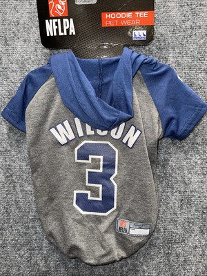 RUSSELL WILSON #3 Seattle Seahawks NFLPA Pets First Dog Hoodie Shirt Sizes M