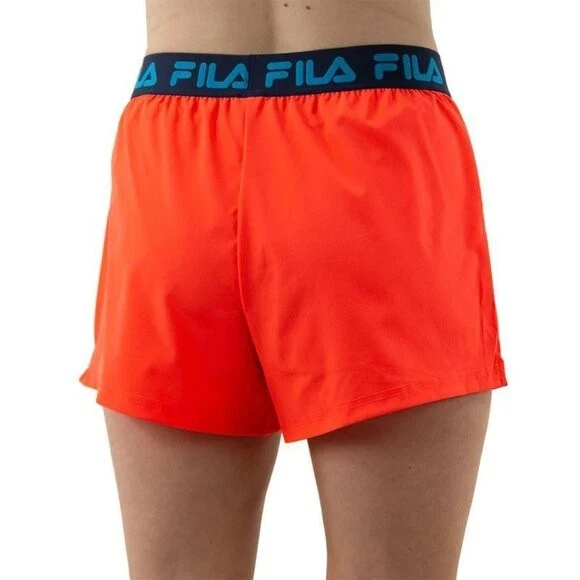NWT Fila Womens Essentials Woven Tennis Short Lined Fiery Coral Red Sz Large - Image 2 of 4