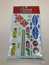 Gofer Racing 1:24-1:25 Yesterday's Trucking Decal Sheet