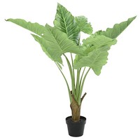 KüNstliche Pflanze Im Topf BläTter 90 Cm Zimmerpflanze Dekoration Deko Blumen