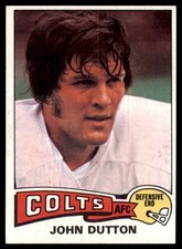 1975 Topps John Dutton Rookie Baltimore Colts #501