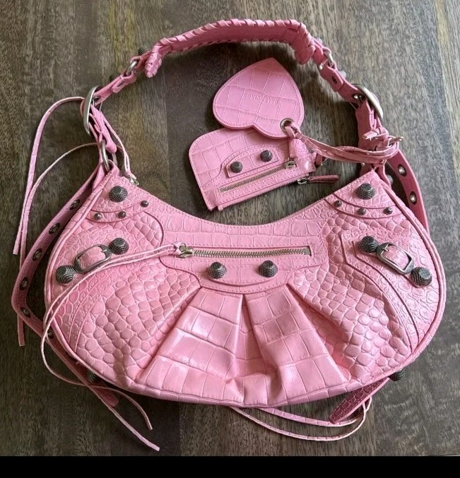 Balenciaga Le Cagole Small Pink Crossbody Purse Or Handbag Brand New