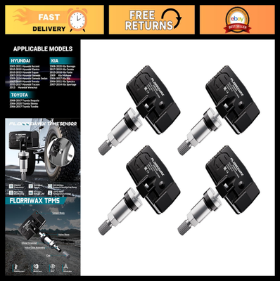 #ad Set of 4 Tire Pressure Sensors 315MHz for Hyundai KIA Toyota OE Replacement $39.99