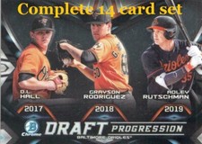 2019 Bowman Chrome Draft Draft Progression Complete 14 card set