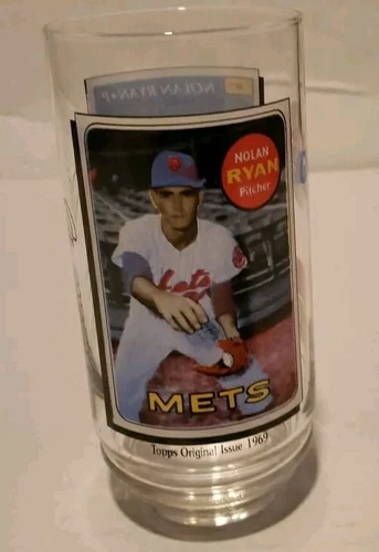 1993 McDonald's Glass - Nolan Ryan 1969 Topps Card- All-Time Greatest Team