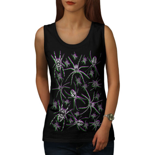 Wellcoda Widow Spider Animal Womens Tank Top, Phobia Athletic Sports Shirt - Afbeelding 1 van 22