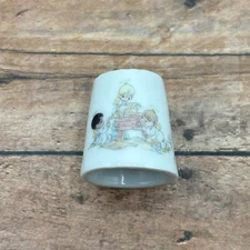 Precious Moments Painting The Manger Porcelain Thimble