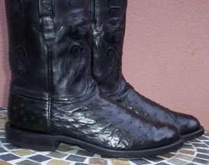 botas lucchese de avestruz
