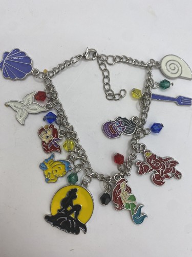 Disney’s The Little Mermaid Ariel Theme Multicharm Metal Charm Bracelet - 第 1/2 張圖片