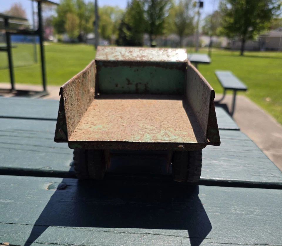 1960-е Tonka, Самосвал, Красный / Зеленый, Прессованная Сталь - Изображение 4 из 4