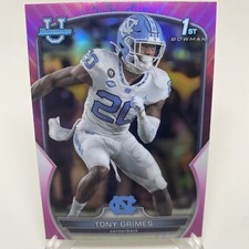 2022 Bowman University - Tony Grimes - 1ST BOWMAN - PINK - #75