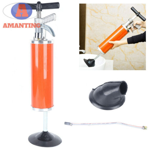 Toilet Sink Drain Pipe Plumbing Clog Cleaner High Air Pressure Pipe Dredge Tools