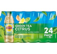 ICED TEA LIPTON GREEN CITRUS 24 BOTTLES, 16.9 oz , NATURAL FLAVORS