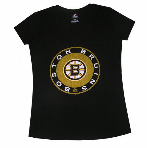 Nhl Womens Apparel - Boston Bruins Ladies Nhl SS "MAJESTIC" Team Tee Shirt, LG - Afbeelding 1 van 2