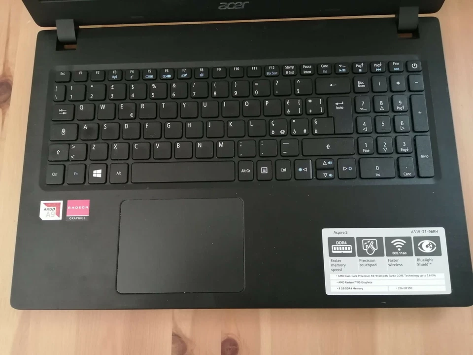 Pc Acer Aspire3 A315-21 96RH - Immagine 3 di 4