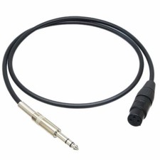 DIY Balanced Leads Canare L-4E6S XLR-F 3Pin to 6.35mm-M 1/4" TRS stereo Audio