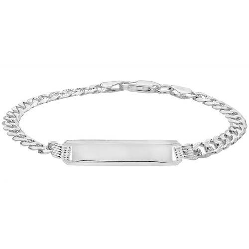 Real Silver Baby ID Bracelet Personalised 925 Sterling Gift for Baby
