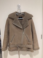 Maje Sherling Jacket | Brand New| Genuine Lamb Leather/fur | Retail 750 Euro