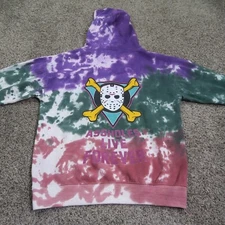 Assholes*s Live Forever Hoodie Mens Large Tye Dye Mighty Ducks Sweatshirt Casual