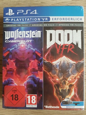 Bethesda Special VR Pack: Doom VFR + Wolfenstein Cyberpilot (PS4, Playstation 4)
