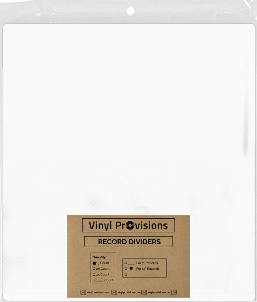 Medium Record Dividers 33 RPM LP Vinyl Record with 1 1/2