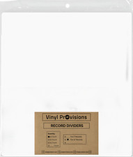 Medium Record Dividers 33 RPM LP Vinyl Record with 1 1/2" Full Header