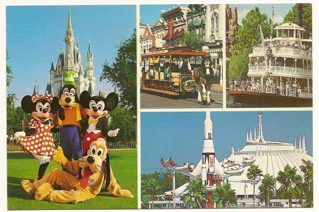 Vintage WALT DISNEY WORLD Postcard Magic Kingdom 4x6 0100 11801 Unused ...