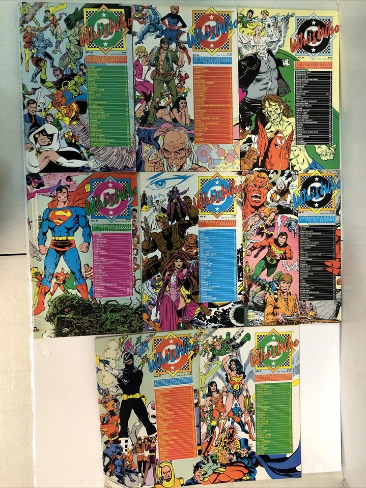 Who’s Who (1985) Consequential Set (V1-2-3) Total Of 35 Issues (F/VF) DC Comics - Image 3 of 4
