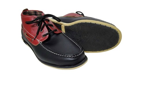 brixton mens high top leather two tone lace up loafers size 10.5m. - Picture 5 of 5