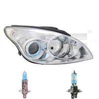 Scheinwerfer Links Chrom H1/H7 FüR Hyundai I30 FD Inkl. Osram Lampen