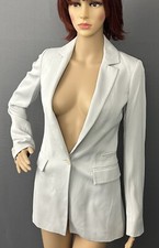 Reiss Hazel Jacket - Grey Blazer - Women's Size Uk 4 - Us 0