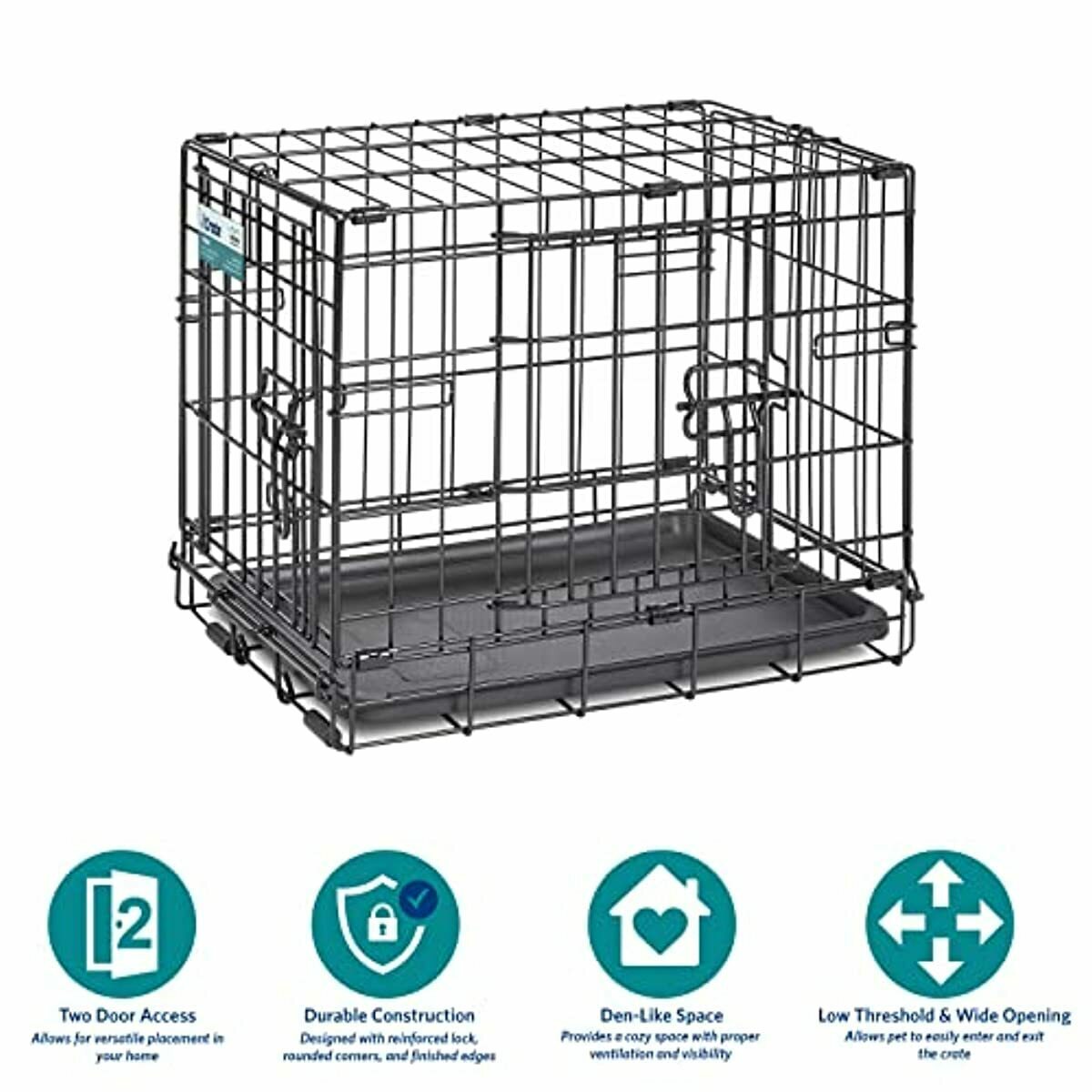 MidWest Homes for Pets iCrate, Single Door & Double Door Dog Crates eBay